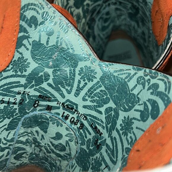 Corral Orange Leather Cowboy Boots(Size 8) - Picture 12 of 13